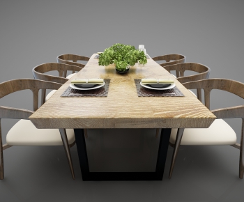 New Chinese Style Dining Table And Chairs-ID:875054389
