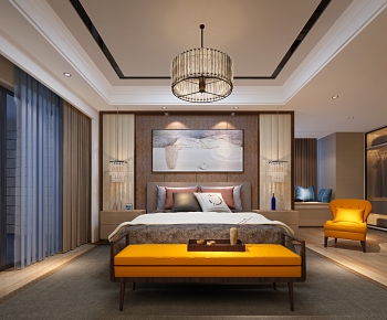 New Chinese Style Bedroom-ID:895100148