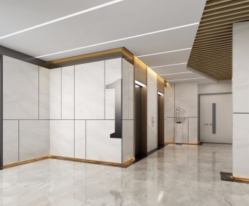 Modern Office Elevator Hall-ID:799196445