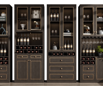 New Chinese Style Wine Cabinet-ID:471057867