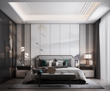 New Chinese Style Bedroom-ID:845888346