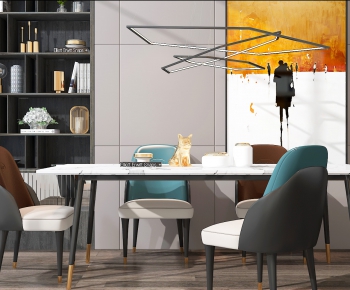 Modern Dining Table And Chairs-ID:211552326