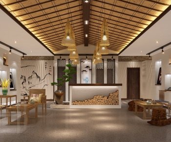 New Chinese Style Lobby Hall-ID:272636275