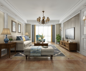 American Style A Living Room-ID:712279968