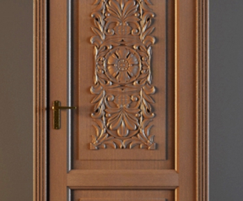 European Style Solid Wood Door-ID:394169248