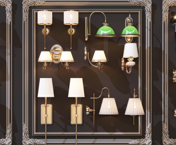 Simple European Style Wall Lamp-ID:664903523