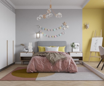 Nordic Style Girl's Room Daughter's Room-ID:643949712