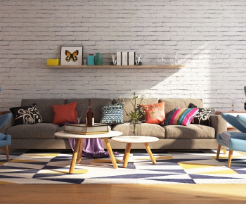 Nordic Style Sofa Combination-ID:793184383