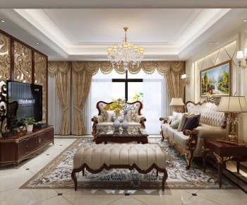 American Style A Living Room-ID:353174357