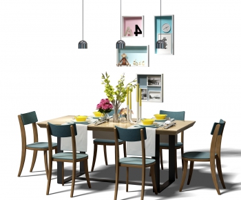 Nordic Style Dining Table And Chairs-ID:588502467