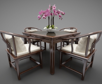 New Chinese Style Dining Table And Chairs-ID:701999596