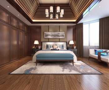 New Chinese Style Bedroom-ID:480665147