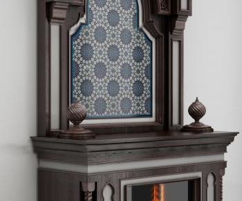 Simple European Style Fireplace-ID:620798359