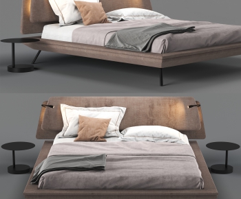 Nordic Style Double Bed-ID:344070744