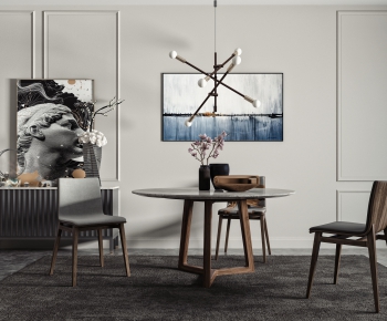 Modern Dining Table And Chairs-ID:495238264
