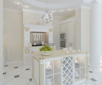 European Style Kitchen Cabinet-ID:111787562