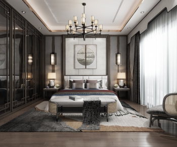 New Chinese Style Bedroom-ID:115309166