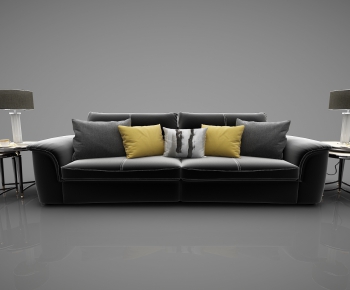 Modern Three-seat Sofa-ID:800522153
