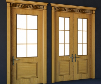 Modern Solid Wood Door-ID:723010391