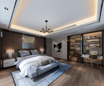 New Chinese Style Bedroom-ID:528312328