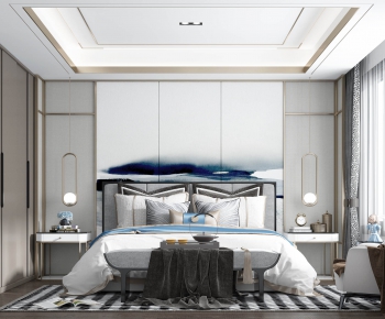 New Chinese Style Bedroom-ID:496071615
