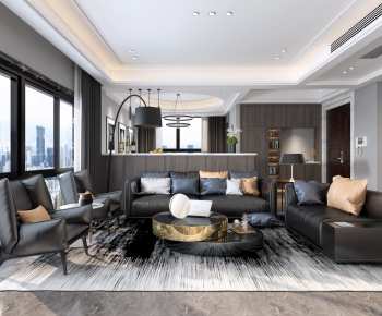 Modern A Living Room-ID:625187681