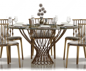 Modern Dining Table And Chairs-ID:307774257
