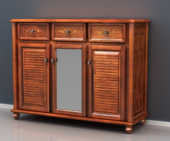 New Classical Style Shoe Cabinet-ID:142725156