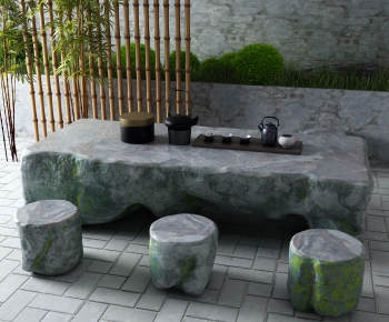 New Chinese Style Tea Tables And Chairs-ID:595205153