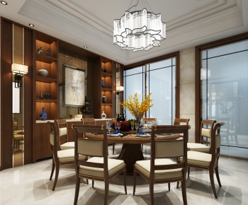 New Chinese Style Dining Room-ID:947273189