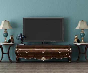 Simple European Style TV Cabinet-ID:170045899