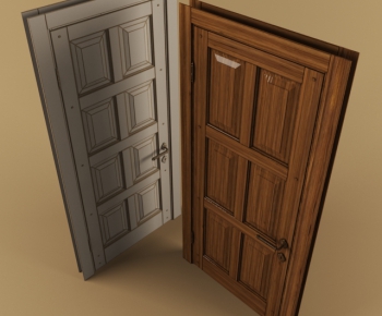 Modern Solid Wood Door-ID:911326828