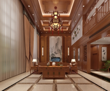 Chinese Style A Living Room-ID:423238316