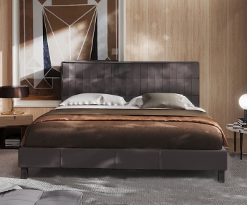 Nordic Style Double Bed-ID:293735175