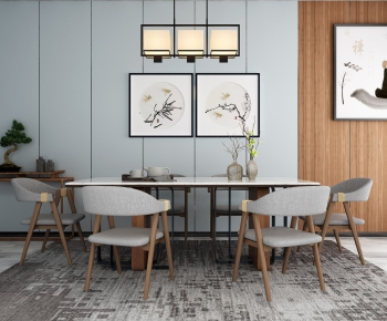 New Chinese Style Dining Table And Chairs-ID:405212335
