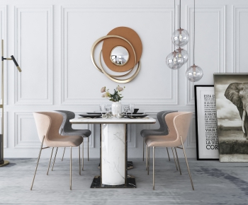 Modern Dining Table And Chairs-ID:734566486
