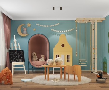 Modern Children's Room Activity Room-ID:603703245