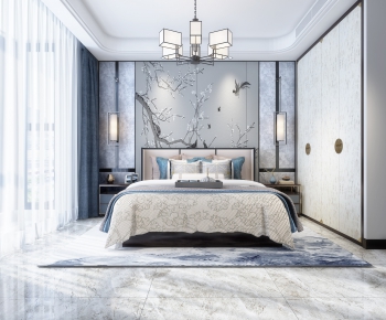 New Chinese Style Bedroom-ID:271829949