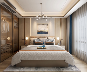 New Chinese Style Bedroom-ID:710079329