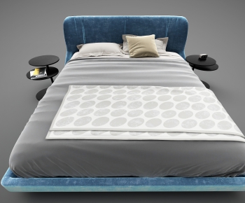 Modern Double Bed-ID:863817363