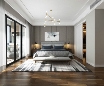Modern Nordic Style Bedroom-ID:895240286