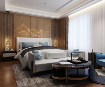 New Chinese Style Bedroom-ID:327225495