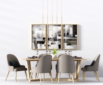 Nordic Style Dining Table And Chairs-ID:236802845