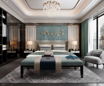 New Chinese Style Bedroom-ID:552697558