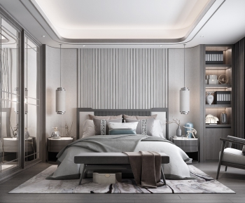 New Chinese Style Bedroom-ID:440600496