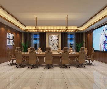 New Chinese Style Meeting Room-ID:618749274