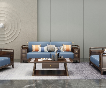 New Chinese Style Sofa Combination-ID:659157771