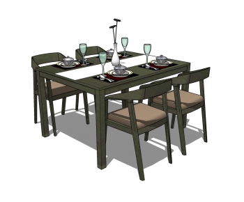 Modern Dining Table And Chairs-ID:949583478