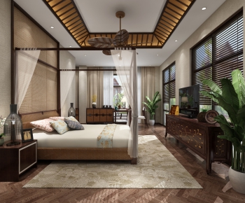 New Chinese Style Bedroom-ID:821308647