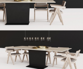 Nordic Style Dining Table And Chairs-ID:729797471